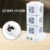 Reliable Uk Standard Vertical Power Strip With Multiple Usb Ports For Home And Office Use