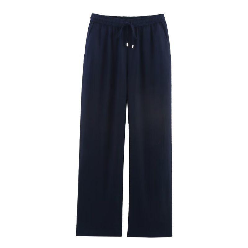 Kaslead New Women clothes Western Style Blended Straight High Waist Casual Trousers 9929041 251