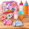 12Piece Doll Feeding Set with Bottles Pacifiers Juice Container Role Play  Accessories Safe Educational Toy forToddler
