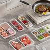 1/3Pcs 2/3/6 Grids Refrigerator Storage Boxes With Holes Scallions Meat Fresh Box Food Container Cold Storage Crisper Sealed