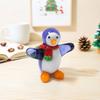 Handmade Mini Glass Penguin Figurine Cute Marine Animal Small Statue Ornament Christmas Gift for Kids Room Home Tabletop Decor