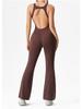 Slimming Yoga Dance Jumpsuit: Body-Shaping, Hip-Lifting, Micro-Flare Fitness Wear