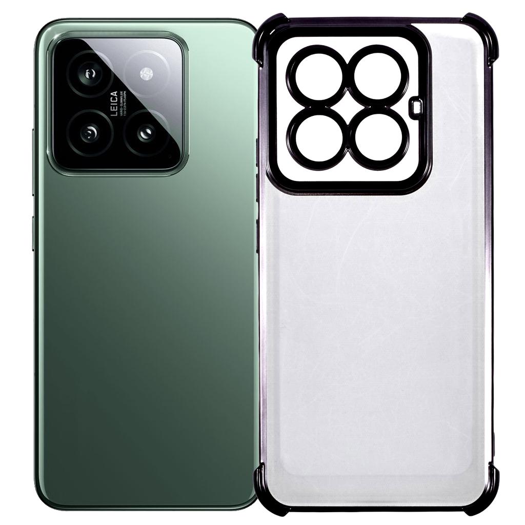 For Xiaomi 14 Pro Case Reinforced Corners TPU Clear Back Cover
