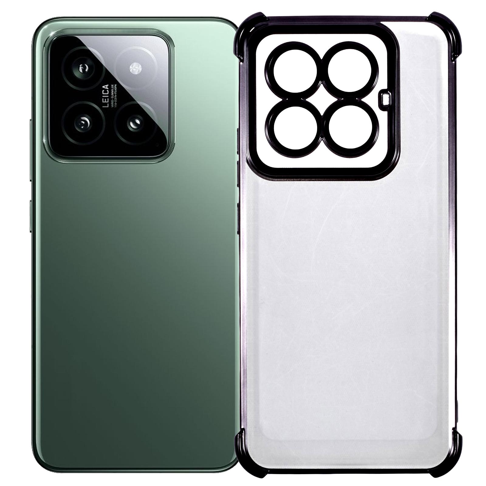 

For Xiaomi 14 Pro Case Reinforced Corners TPU Clear Back Cover E