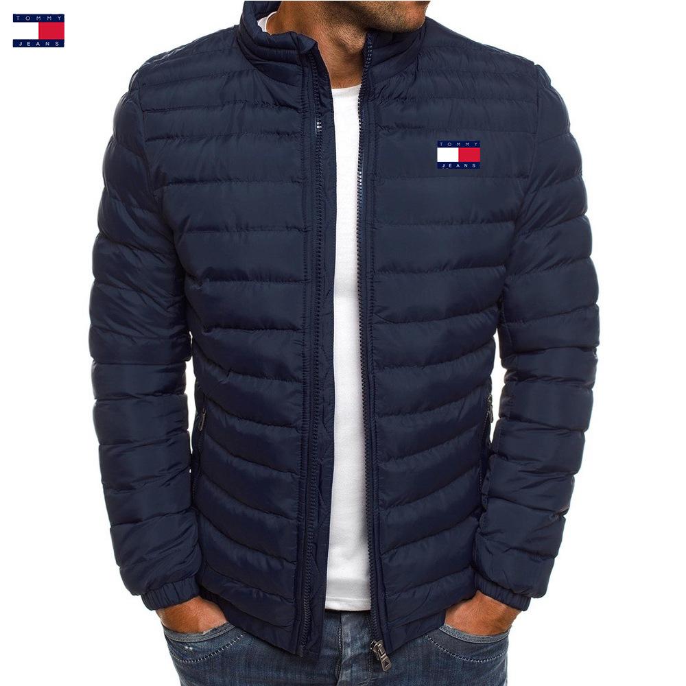 Winterjacke für Herren aus Baumwolle mit Stehkragen – dick, warm und lässig für Outdoor-Sportarten