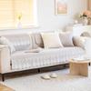 Jacquard Sofa Cover Wash All Cotton Living Room Sofa Cushion New Non-Slip Simplicity Solid Colour Universal Cushion Sofa Cover