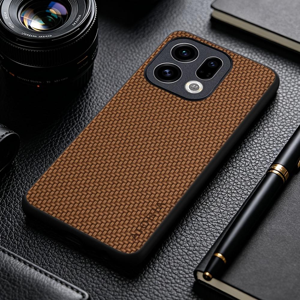 Phone Case: New Stylish Business Casual Phone Case for OPPO Find X9 Pro X8 Pro X9 Ultra X5 Lite Faux Carbon Fiber Synthetic Leather Phone Cover