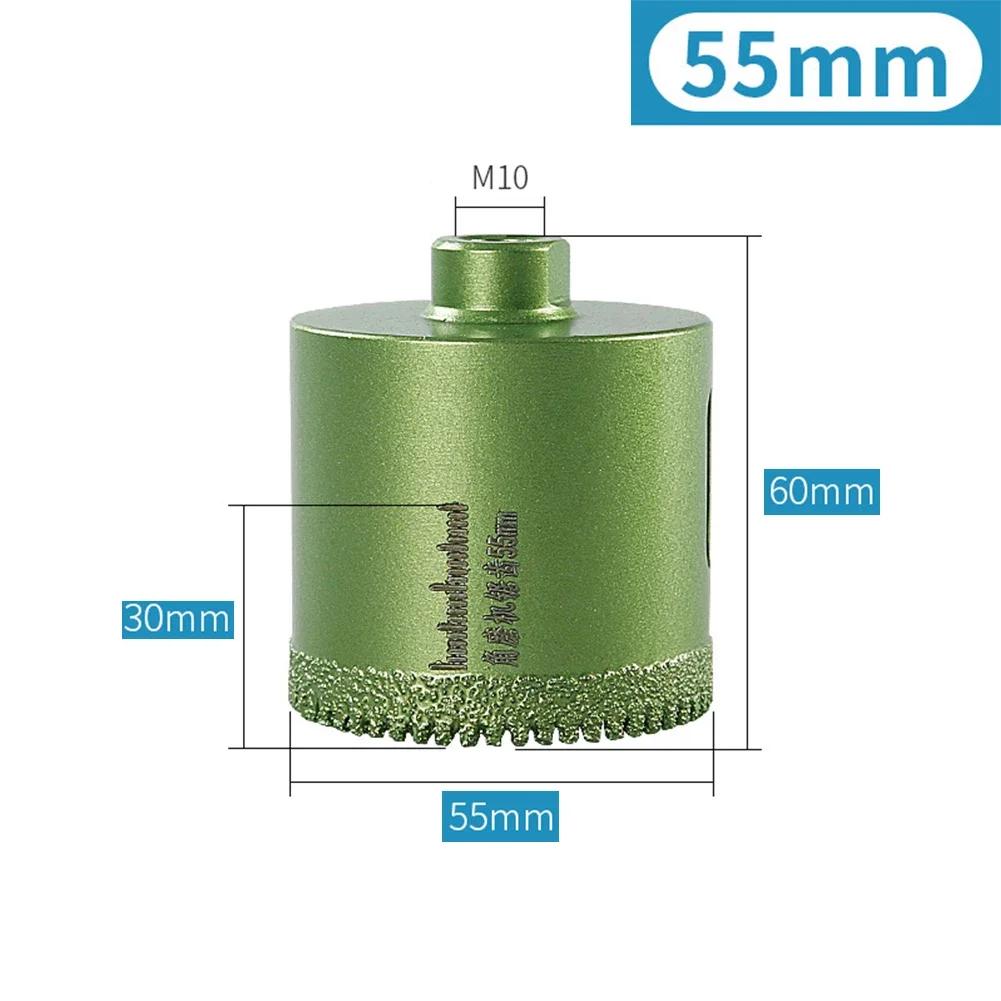 Pájené suché vrtáky 20-60mm Závit M10 Otvírák otvorů Vrtací bit Děrovka Keramická dlaždice Žula Mramor Otvírák otvorů Nástroje