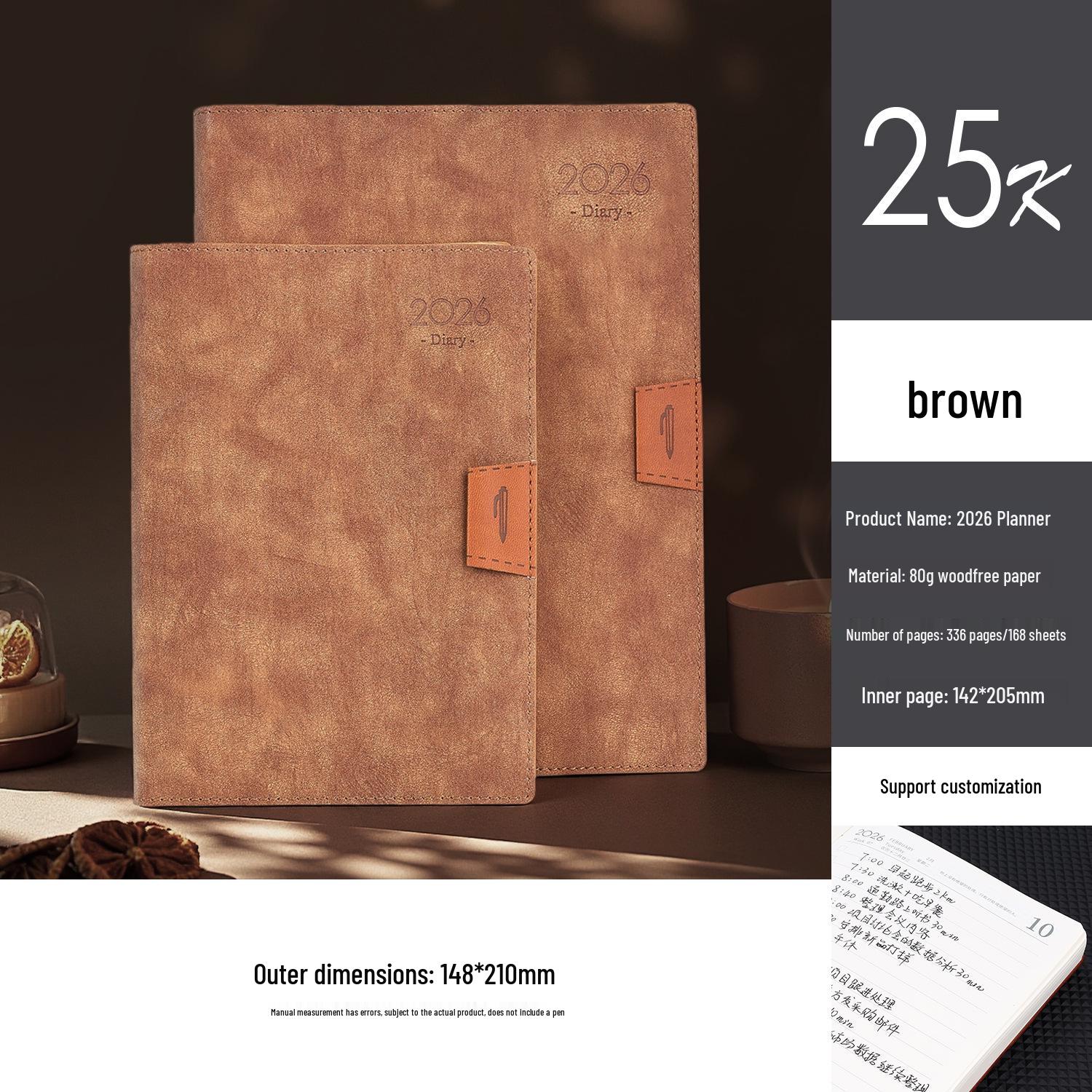 2026 Efficiency Diary: 365-Day Planner & Time Management Notebook