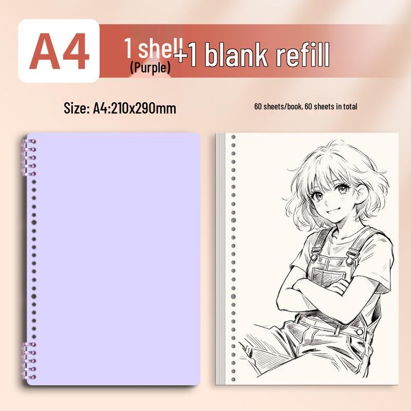 Morandi Detachable Student Sketchbook - Thick, Comfortable, Colorful Art Drawing Pad