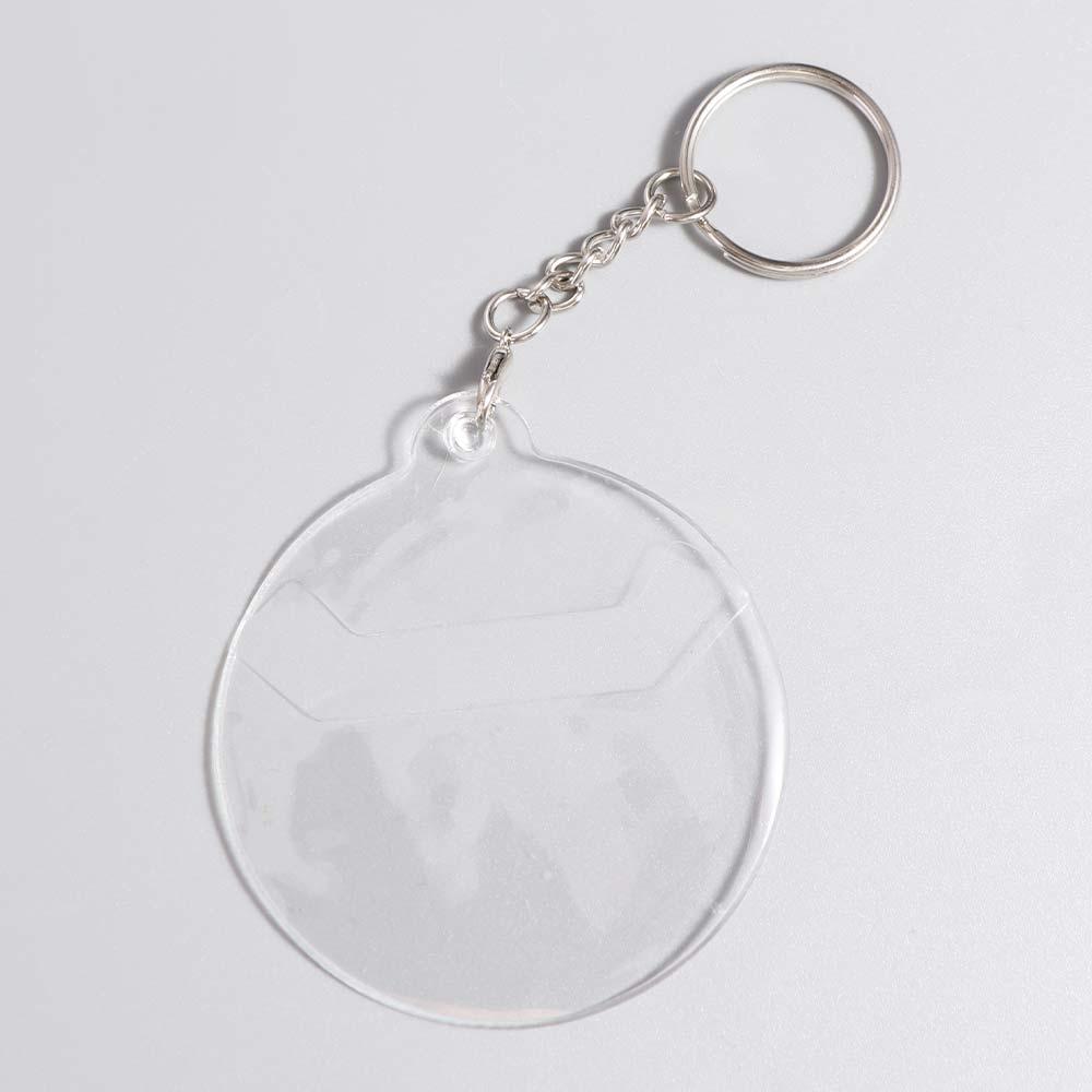 2Pcs with Keychain Ita Bag Pin Case Badge Protector Badge Protective Sleeve  58/75mm Badge Pins
