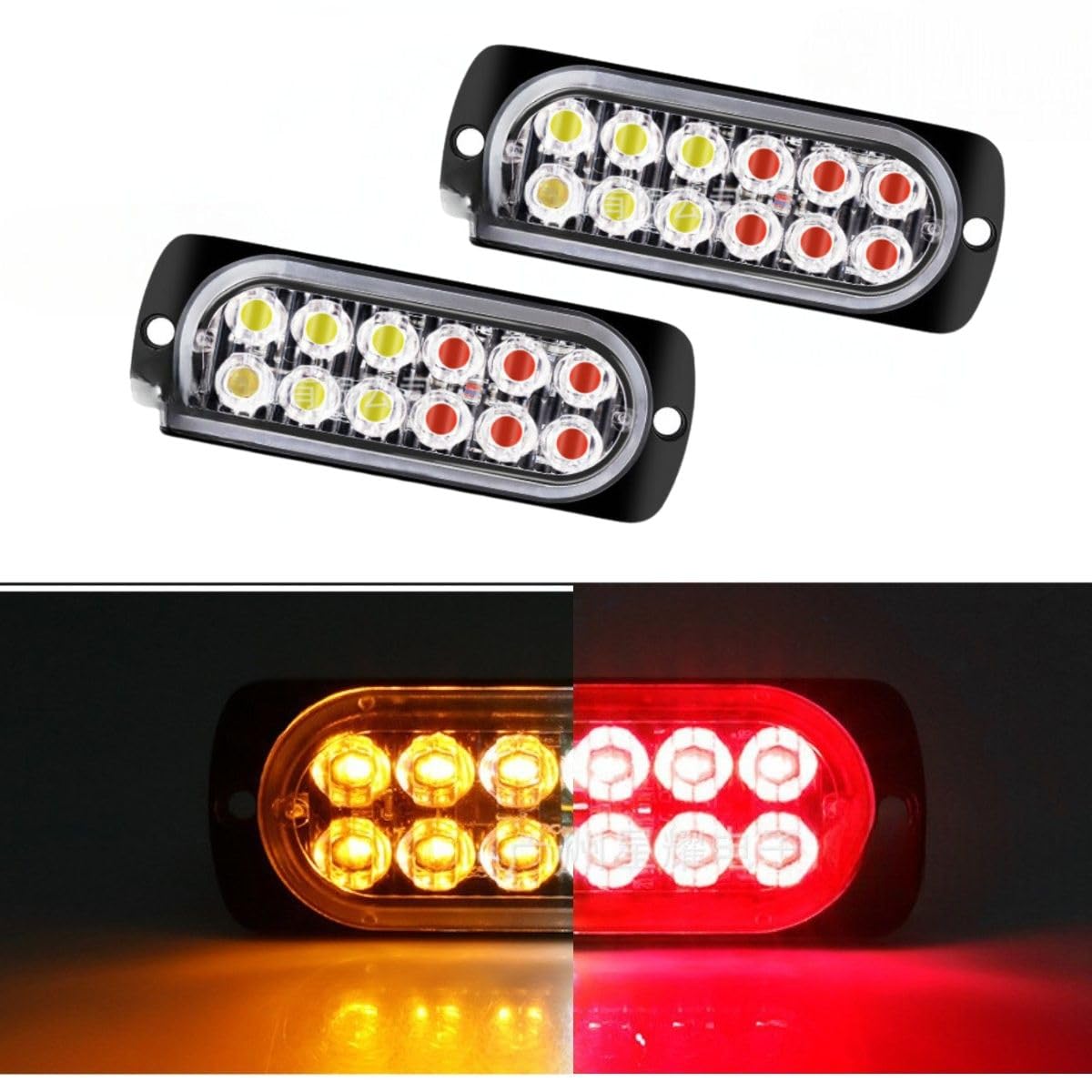 

DaishiDai Strobe Flash, LED, 12 V, 24 V, Car, Truck, Motorcycle, Universal, Emergency Light, жёлтый