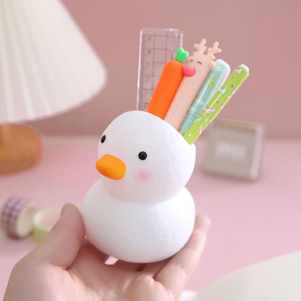 

Desktop Storage Duck Shape Pen Holder Pencil Organizer Desktop Organizer Pencil Pot Container