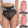 High-Waisted Lace Shapewear Thong - Plus Size, Waist-Cinching, Abdomen-Flattening, Hip-Lifting.