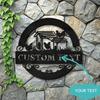 Customizable Personalized Metal Chicken Coop Sign Farmhouse Wall Art Rustic Poultry Decor