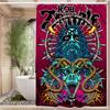 Arte su Tela Rob Zombie Tenda da Doccia per Bagno Partizione Schermante Tenda da Doccia Asciugatura Rapida Lavabile Leggermente Opaca Bagno