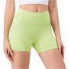 Women's Quick Dry Yoga Hip Lifting Shorts High Waist Fitness Running Shorts With Pockets