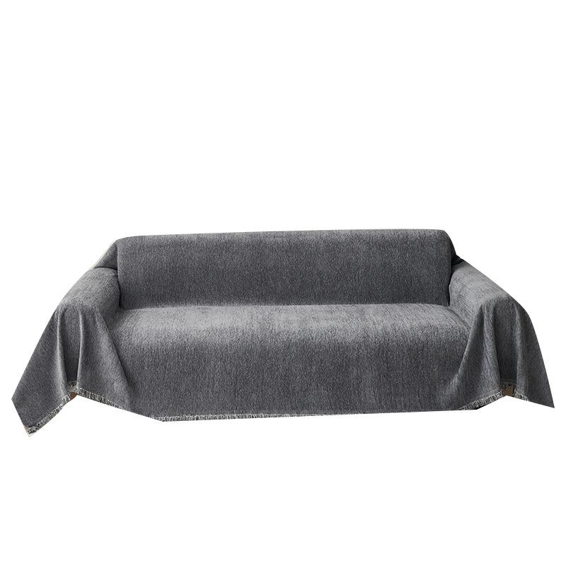 Ins Style Sofa Towel Cover Cloth Four Seasons Universal Sofa Cushion Simple Solid Color Sofa Cover Sofa Cover Non-Slip Stain Resistant