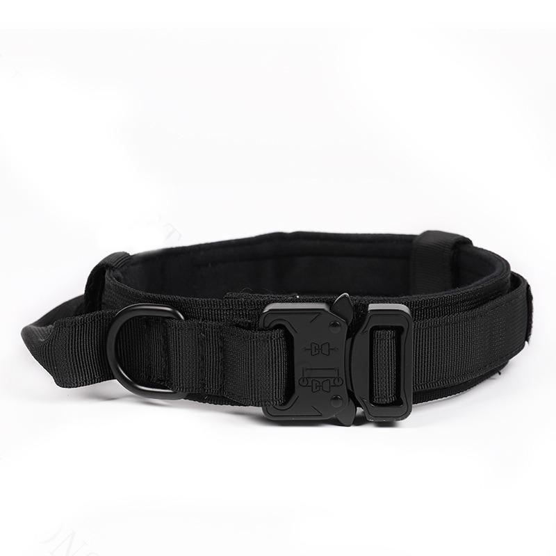 Adjustable Tactical Outdoor Dog Leash and Harness Set for Large Dogs