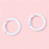 2/5Pcs O-Shape Spring Clasps Round Keychain Bag Clips Hook Connector For DIY Buckles Craft Making