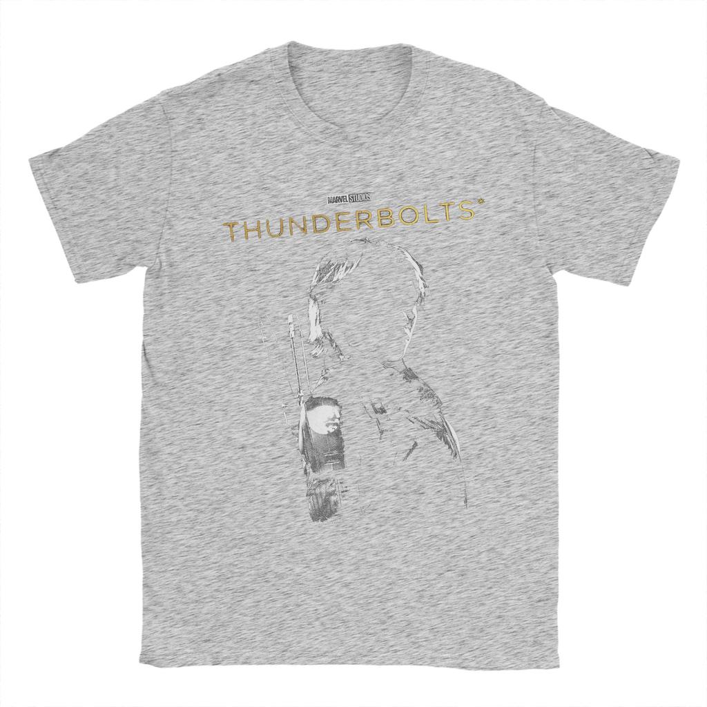 Men's T-Shirt Thunderbolts Yelena Silhouette Comic Vintage 100% Cotton Tee Shirt Short Sleeve  T Shirt Round Neck Clothing Party