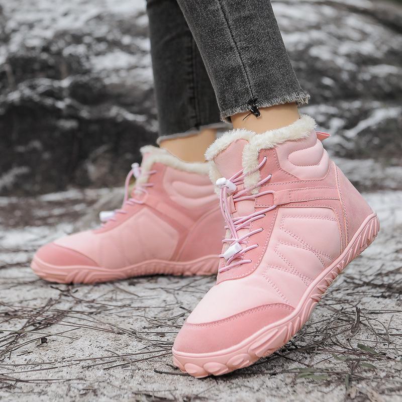 Pánské a dámské zimní bavlněné sněhule - Teplé, vysoké, s plusovým sametem, měkká podrážka, pohodlné pro venkovní použití