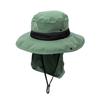 POLERSTUFF 2-Way Sun Guard Long Brim Hat Olive