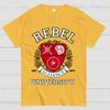 Rebel Alliance University Unisex 100% Cotton Summer Casual Cool Loose T-Shirt