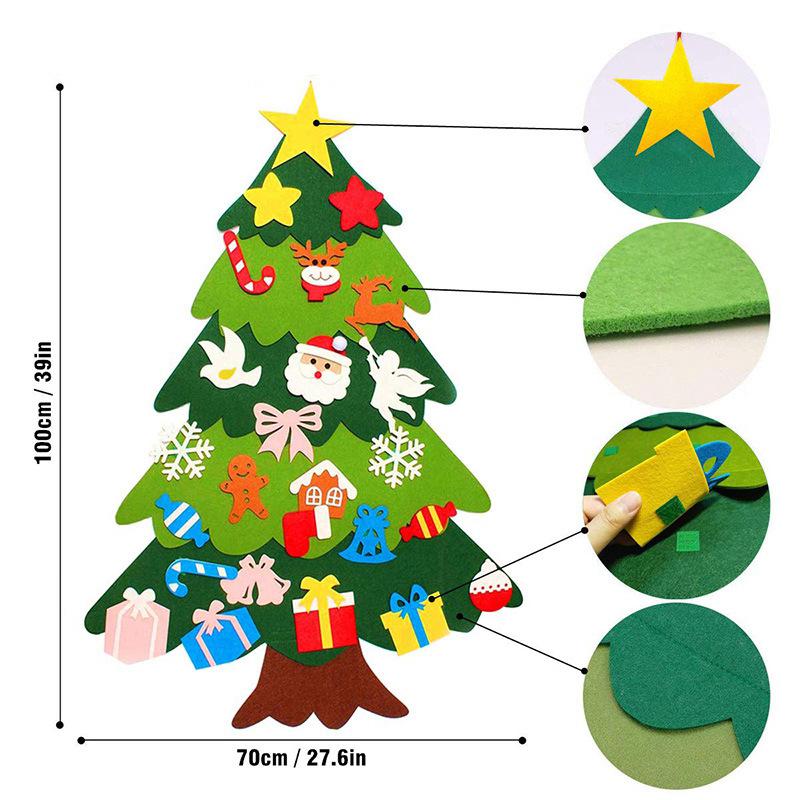 Christmas tree Christmas decoration pendant children DIY three-dimensional felt Christmas tree Christmas gift