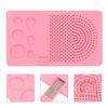 1 Set of Derivative Paper Winding Disc 20 Roots Needle Plate   Grid Tool(Blue)