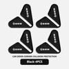 SHEJ3 Car Door Corner Bumper Guards Triangle Decals Scratch Protection For BMW M 1 3 4 5 6 7 Series M3 M6 F01 F02E34 E36 E70 F10 X6 X1