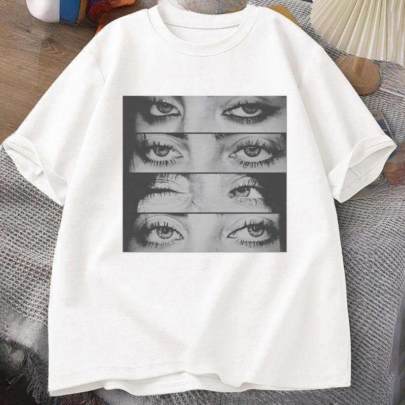 

Artistic Eye Collage Tshirt Unisex Women Heavy Cotton Tshirt Casual Short Sleeve Graphic Tshirt Trendy Unisex Y2k Clothes Tees 4XL