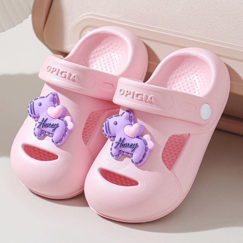 Summer Cartoon Cute Girls' Slippers, Non-Slip Soft Sole for Indoor/Bath Use