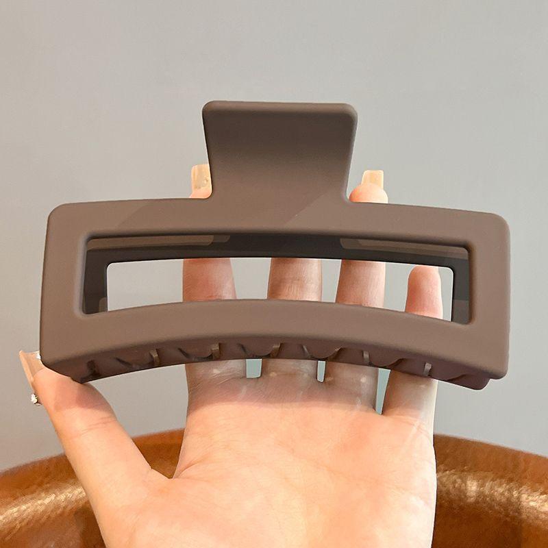 13cm Simplicity Large Rectangular Hair Clip for Women Elegant Temperament Shark Clip Girl Ponytail Clip Hair Clamp