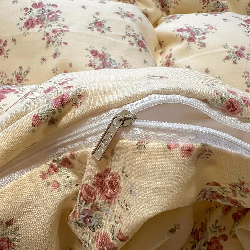 Floral Style Duvet Cover Soft Quilt Cover Single/Double/Queen Size Comforter Covers Girls Room Bedding (Pillowcase Need Order)