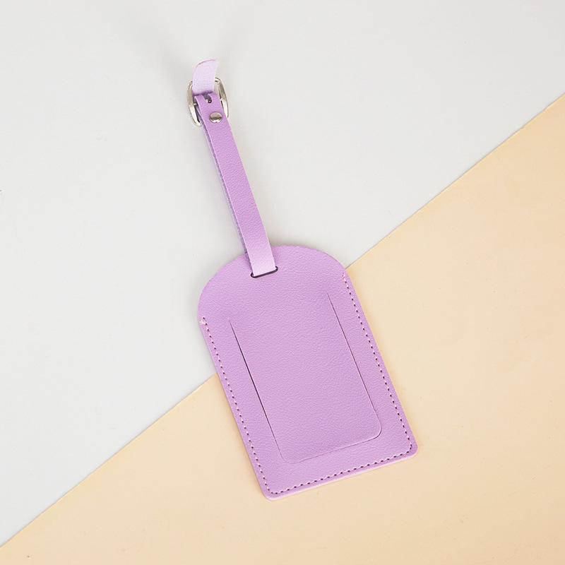 Customizable Multi-Color PU Leather Boarding Pass Card Holder with Lanyard & Luggage Tag