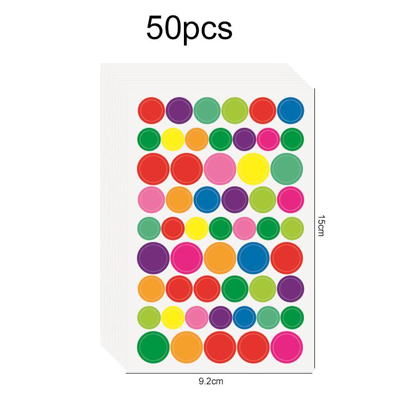 10~50sheets Scrapbook Stickers with Stars Hearts Circles Dazzling Colors for DIY Crafts Journaling Memory Book Decoration TMZ