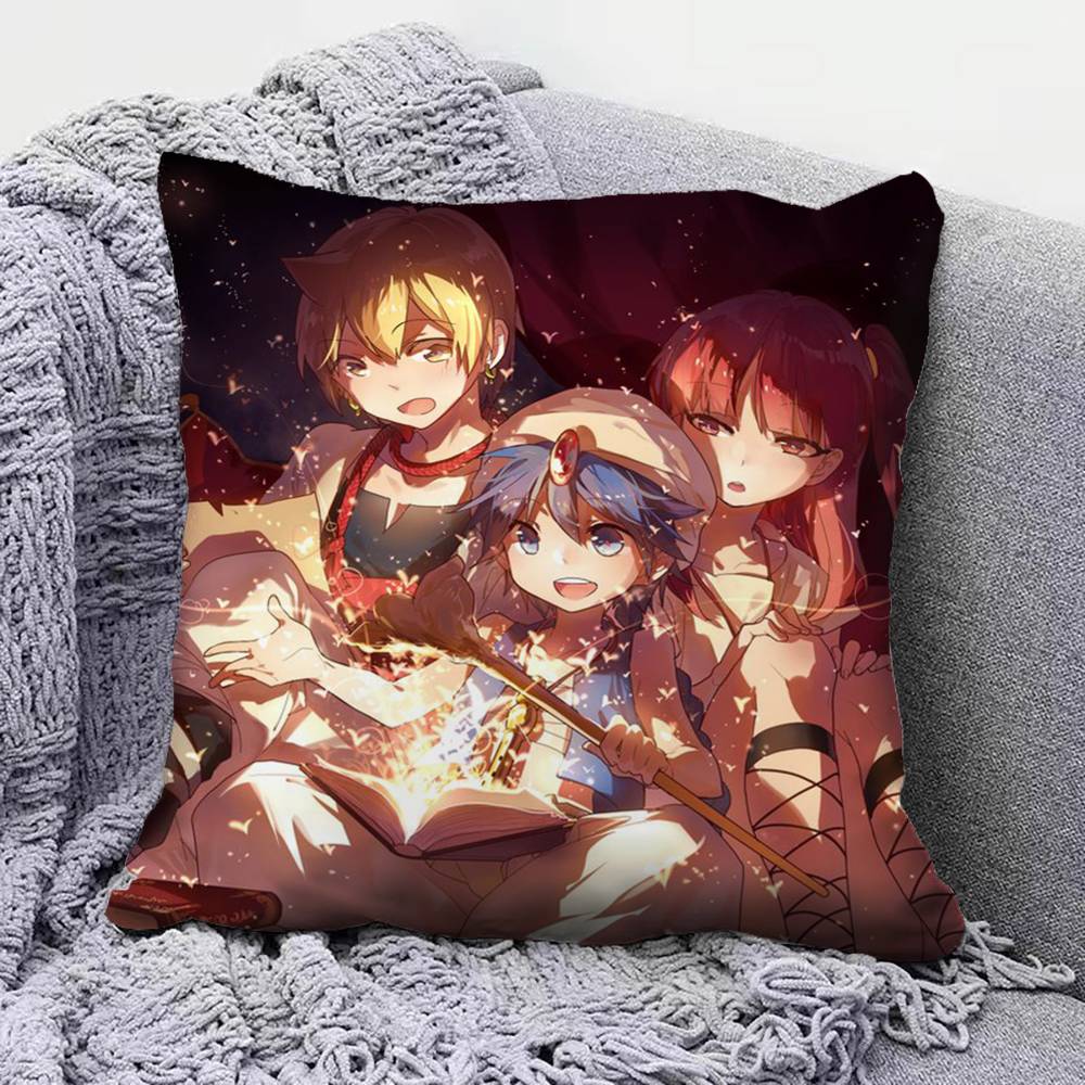 Magi The Labyrinth of Magic Anime Manga Pillow Covers Home Sofa Cushion Covers and Aecorative Custom