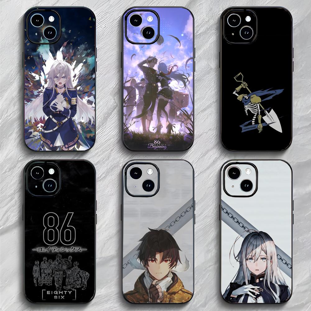 Futuristic Japanese Anime 86 E-EIGHTY-SIX Phone Case Phone Case Soft Packaging Lightweight For iPhone17 16 15 14 13ProMax