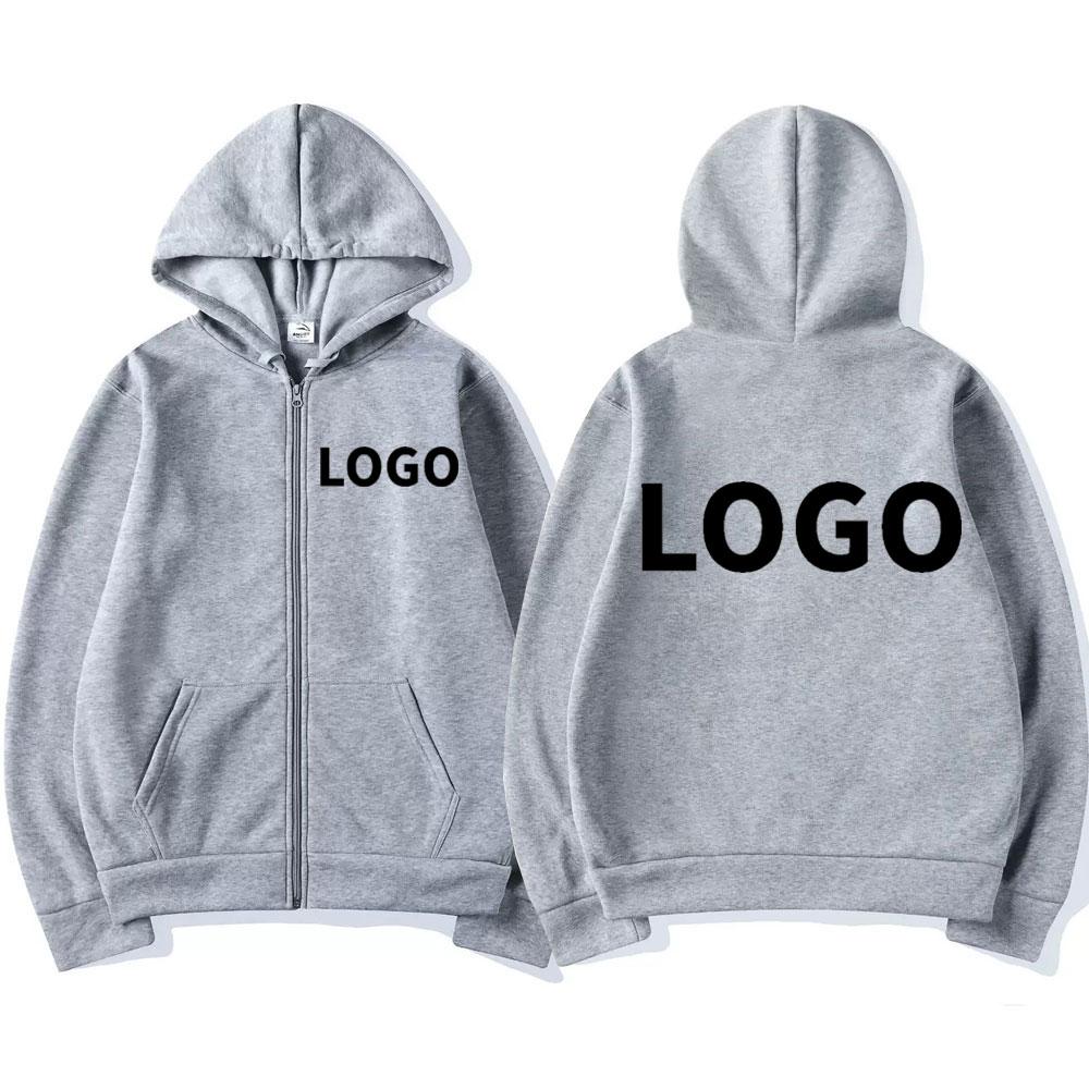 Customization DIY01 Design Graphic Print Zipper Hoodies Men Women Fashion Zip Up Sweatshirts Casual Oversized Pullovers