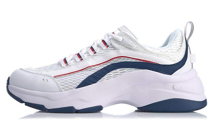 Li Ning Aurora WindWalker Нескользящие и дышащие низкие спортивные повседневные кроссовки Белые AGCQ043-2 40