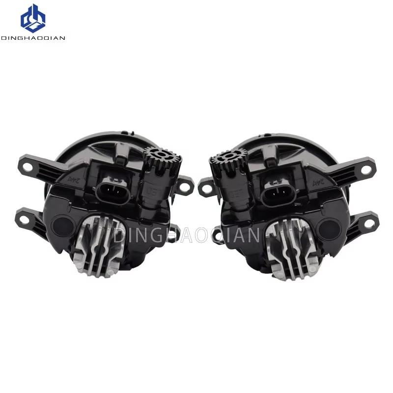 1 Pair Car Front Bumper LED Fog Lights Smoke Assembly Driving Lamp Foglight For Toyota HighLander 2018 2019 2020