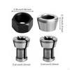 4 Pieces M17 Collet Nut Set High Precision 6x16.5 Firm Hold Tool