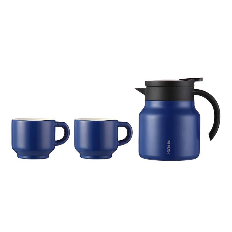 Deselon Enjoy Time 3-Piece Ceramic Insulated Drinkware Set