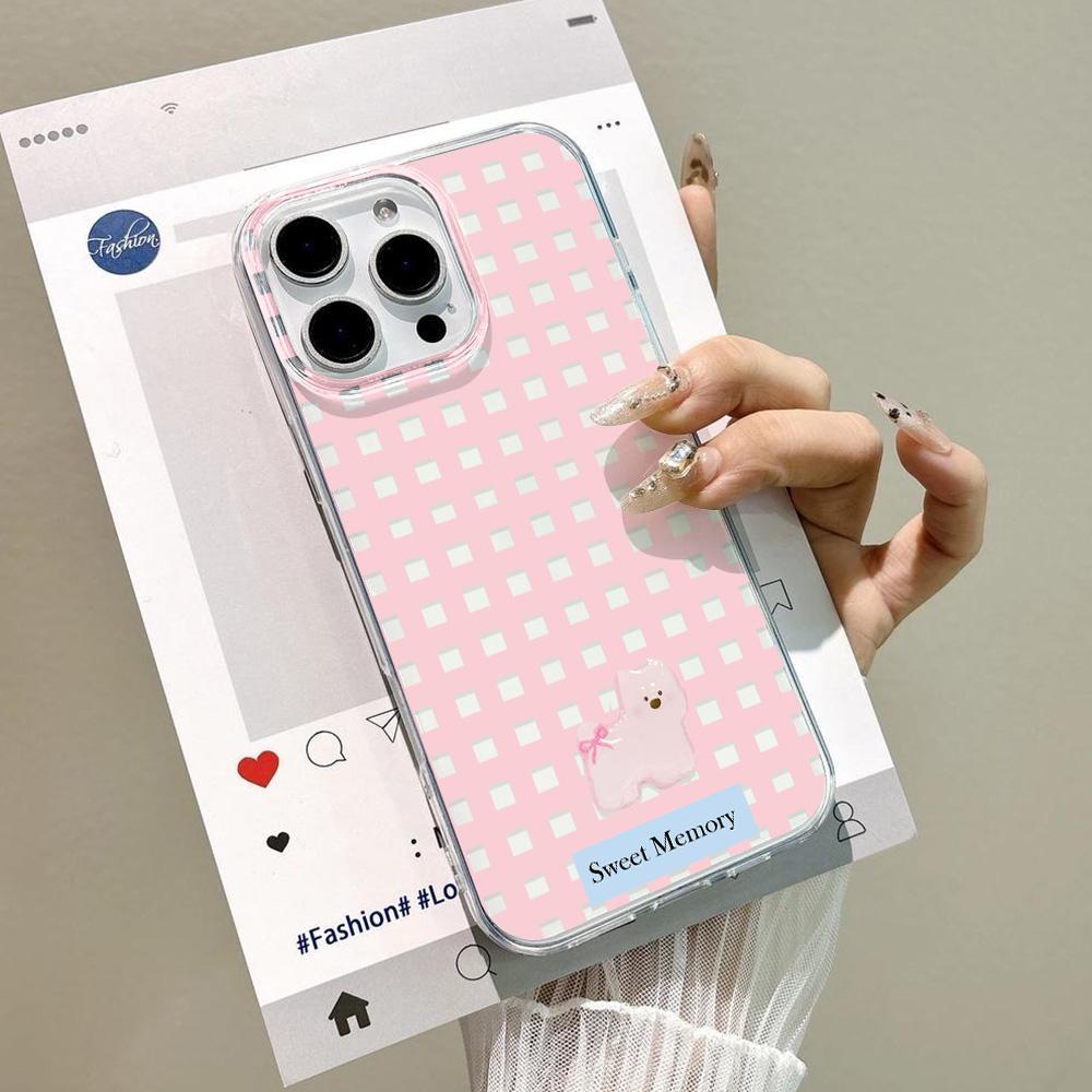 Painted Phone Case for iPhone 12 13 15 16 iPhone 16 12 13 14 15 Pro  14 15 16 Pro Max Coverage Shockproof Anti-Fingerprint Fresh Style Protective Case