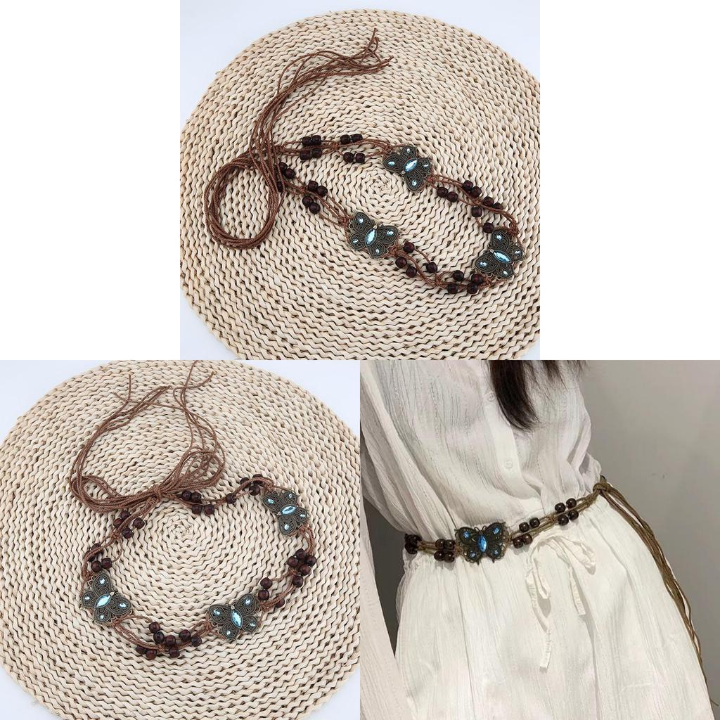 Unique Original Design Handmade Woven Waist Belt For Women Stylish Bohemian Waist Rope
