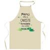 Tablier de cuisine - Caviste Merci Inoubliable - coton résistant - impression française - liens ajustables