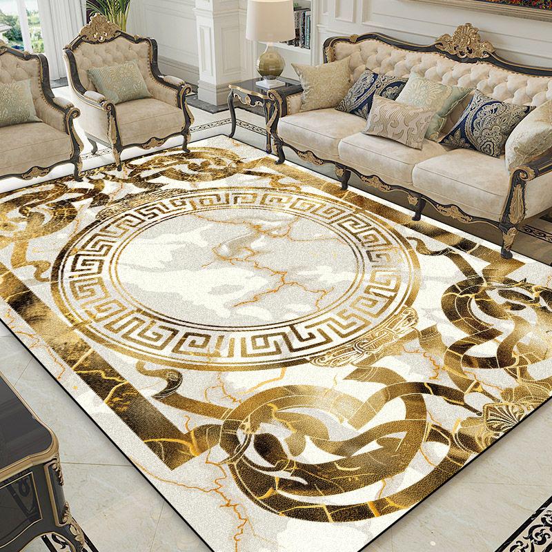 Living Room Decoration Luxury Carpets European Style Abstract Rugs Home Sofa Area Anti-slip Mat Bedroom Cloakroom Corridor Rug
