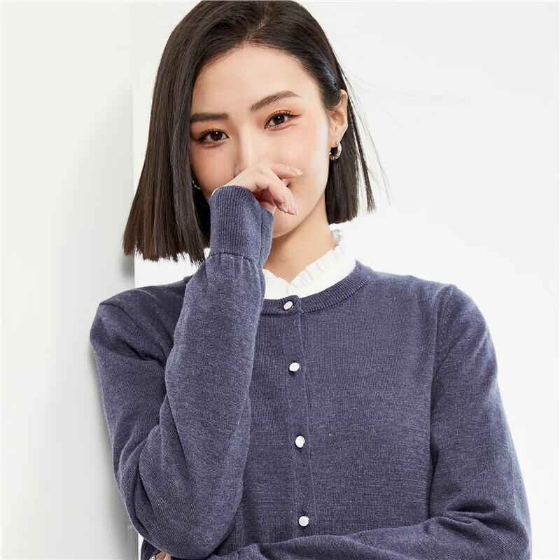 Giordano Women's Combed Cotton Anti-Pilling Knit Cardigan