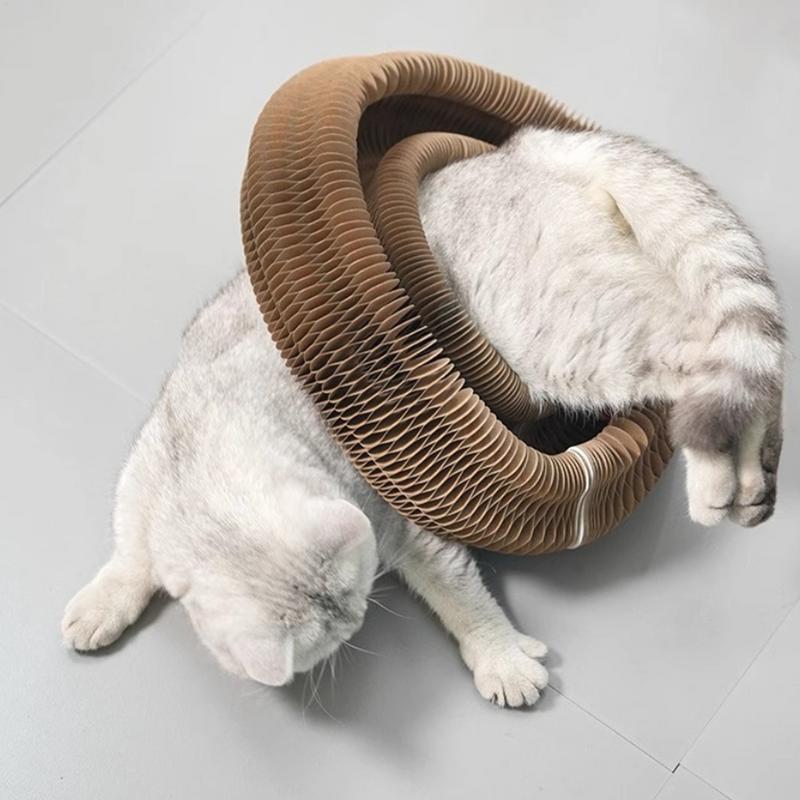 

Accordion Organ Cat Scratching Board Toy Cat Scratch Board With Bell Ball Pet Enrichment Play Game For Small Medium Animals CHINA